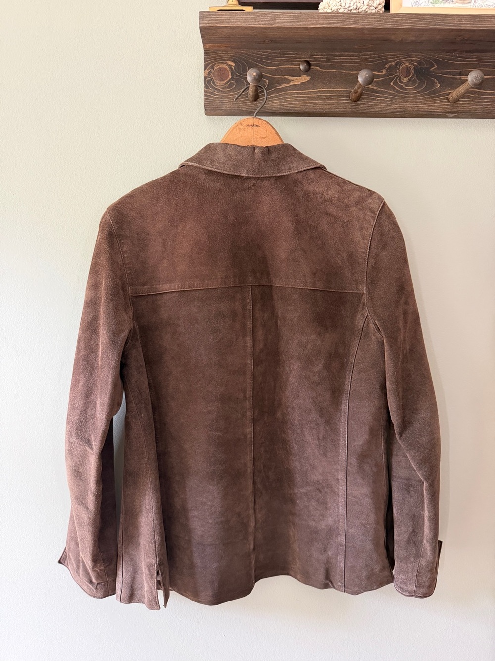 Valerie Stevens Silky Suede Brown Leather Jacket Women’s Medium - Picture 2 of 7
